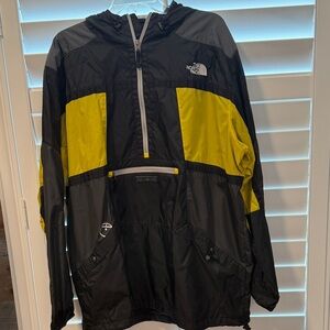 The North Face Black and Yellow Hooded Jacket